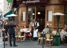 Cafe Les Philosophes, Rue Vieille du Temple Paris